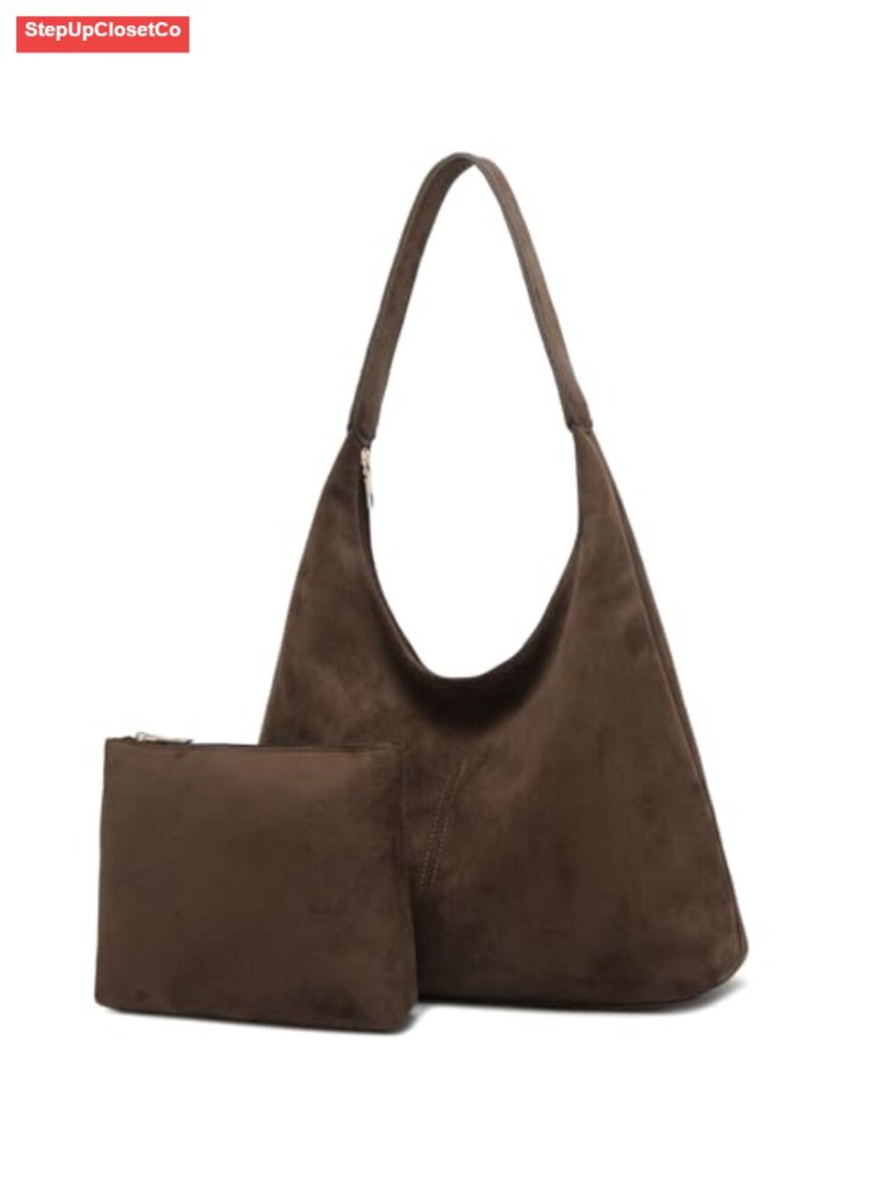 Slouchy Suede Hobo Bag Women Shoulder Tote Purse Faux Suede Handbag Work Travel